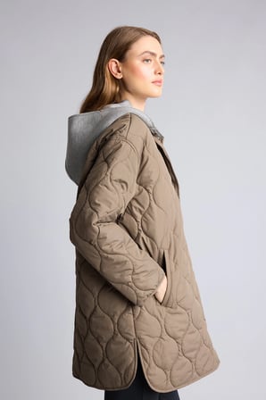 Relax Fıt Kapüşonlu Parka