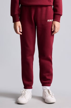 Baskılı Lastikli Paça Kalın Kumaş Jogger Eşofman Altı Erkek Çocuk