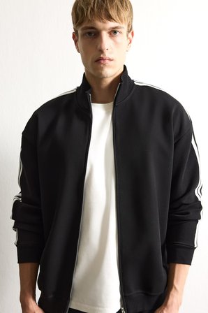 DeFacto Nefes Alabilen Boxy Fit Fermuarlı Dik Yaka Sweatshirt F0106AX26AUBK81