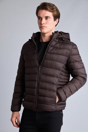 Sıcak Tutan Su İtici Slim Fit Mont