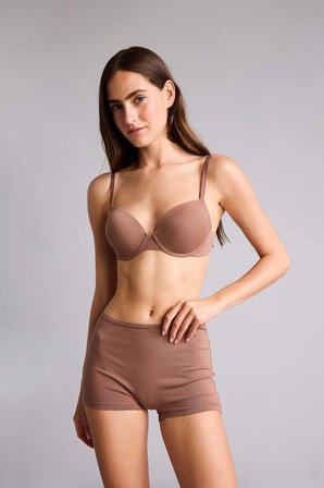 DeFacto Pamuklu 2'li Açık Kahverengi Boxer Set H8029AX26SPBN307