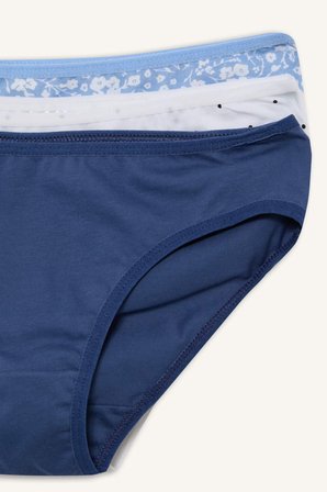 DeFacto %100 Pamuk Dantel Detaylı 3'lü Slip Külot H1388A826SMBE574