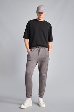 DeFacto Slim Fit Dar Kesim Fermuar Cepli Pike Eşofman Altı D5258AX26AUGR206