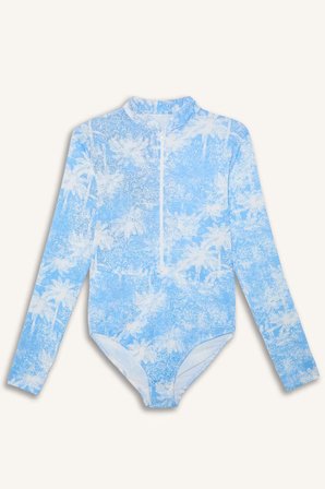 DeFacto Regular Fıt Palmiye Desenli 4'lü Burkini Mayo G7444AX26HSBE376
