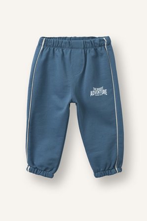DeFacto %100 Pamuk Baskılı Sweatshirt Üst Elastik Bel Alt 2'li Takım Erkek Bebek I0274A526AUBE739