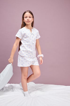 DeFacto Regular Fıt 2'li Pijama Takımı Kız Çocuk H5755A826SMER105
