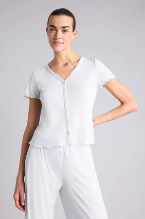 DeFacto Kısa Kollu Pijama Üstü G4623AX26SMER98