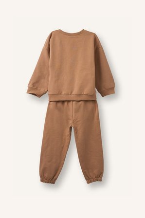 DeFacto Uzun Kollu Sweatshirt Elastik Belli Eşofman Altlı 2'li Takım Erkek Bebek H5617A526AUBG704