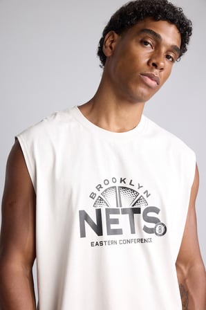 DeFacto NBA Brooklyn Nets Bisiklet Yaka Boxy Fit Bisiklet Yaka Atlet H8273AX26AUGR519
