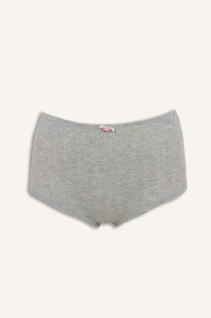DeFacto %100 Pamuk Fitlli Elastik Bel Fiyonk Detaylı Boxer H3650AX26SPGR210