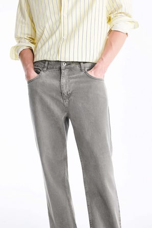 Straight Fit Normal Bel Boru Paça Jean Pantolon