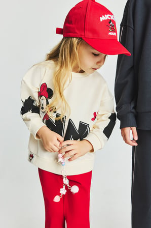 DeFacto %100 Pamuk Dısney Mıckey & Mınnıe Hayvan Desenli 2'li Takım Kız Bebek I2156A526AUER233