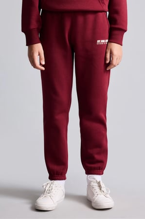 Baskılı Lastikli Paça Kalın Kumaş Jogger Eşofman Altı Erkek Çocuk