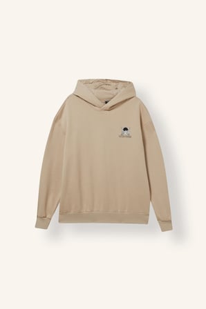 One Pıece Boxy Fıt Baskılı Kalın Sweatshirt Kumaşı Sweatshirt