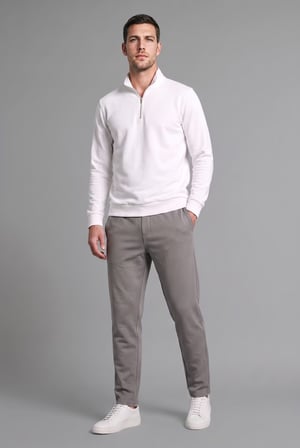 DeFacto Regular Fit Pamuklu Beli Bağcıklı Düz Paça Eşofman Altı F0308AX26AUGR206