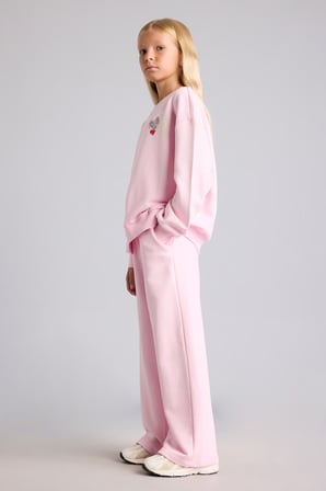 Beli Bağcıklı Wide Leg Eşofman Altı Kız Çocuk