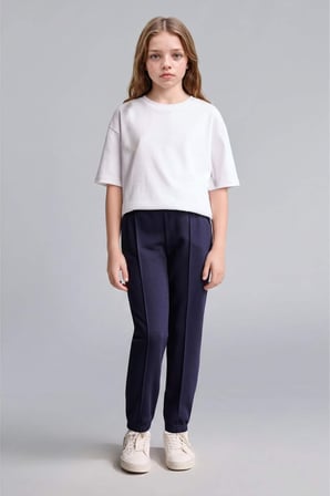 DeFacto Esnek Belli Cepli Jogger Eşofman Altı Kız Çocuk X9036A626AUNV241