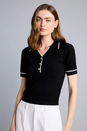 Regular Fıt Polo Yaka Kazak