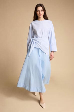 DeFacto Regular Fıt Poplin Uzun Kollu Tunik H1876AX26SMBE745