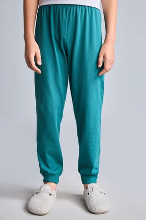 DeFacto Regular Fıt Baskılı Tişört Eşofman Altı 2'li Pijama Takımı Erkek Çocuk I0551A826AUGR400