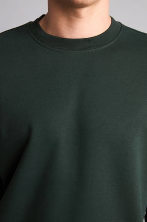 Regular Fıt Bisiklet Yaka Basic Sweatshırt