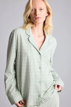 Regular Fit Pötikare Desenli Uzun Kollu 2'li Pijama Takımı