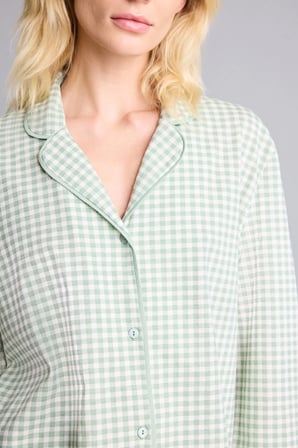 Regular Fit Pötikare Desenli Uzun Kollu 2'li Pijama Takımı