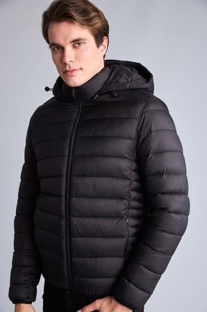DeFacto Su İtici Kapüşonlu Slim Fit Şişme Mont N4661AZ26AUBK27