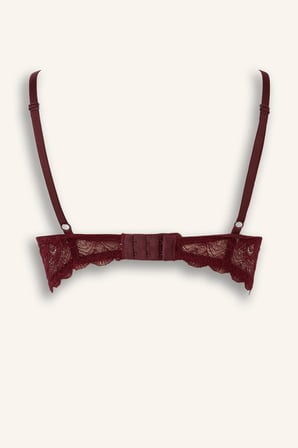 Dantelli Micro Kaplı Full Push Up Balenli Basic Tişört Bra