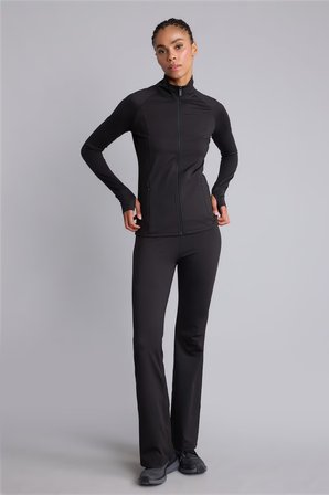 DeFacto Flare Fit Beli Saran İç Göstermeyen Toparlayıcı Yüksek Bel İspanyol Paça Standart Boy Sporcu Eşofman Altı C9192AX26AUBK81
