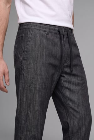 DeFacto %100 Pamuk Beli Lastikli Baggy Fit Jean Pantolon I6061AX26AUNM40