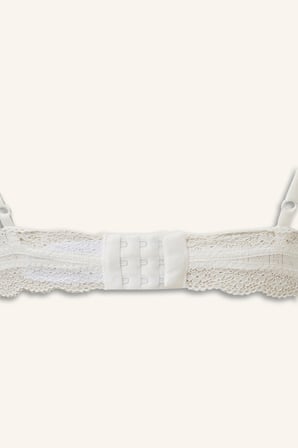 Dantel Detaylı Çıkarılabilir Kap Çıkarılabilir Pedli Balensiz Bralet