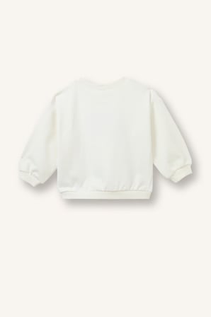 DeFacto Yıldız Baskılı Regular Fit Bisiklet Yaka Sweatshirt Kız Bebek I1723A526AUER105