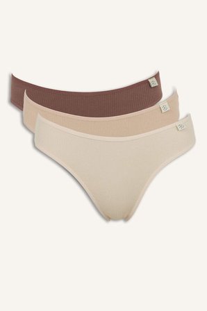 DeFacto Ribana 3'lü Brief Külot D6404AX26AUBN341