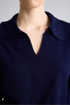 Regular Fıt Polo Yaka Kazak