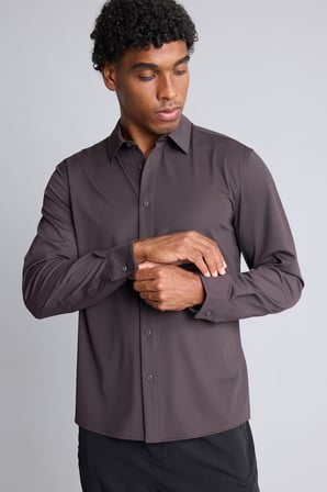 Slim Fit Klasik Yaka Uzun Kollu Gömlek