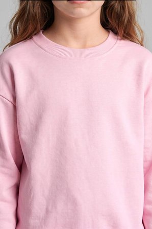 DeFacto Relax Fıt Bisiklet Yaka Basic Sweatshirt Kız Çocuk E6842A826AUPN693