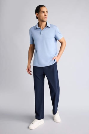 DeFacto Standart Fit Polo Yaka Sporcu Modal Kısa Kollu Tişört F9834AX26SPBE830