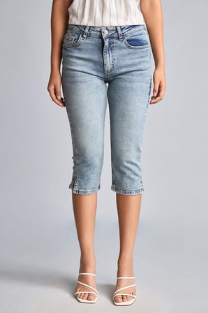 Mavi Kapri Jean Pantolon
