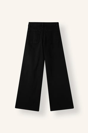 Flare Fit Geniş Paça Jean Pantolon Kız Çocuk