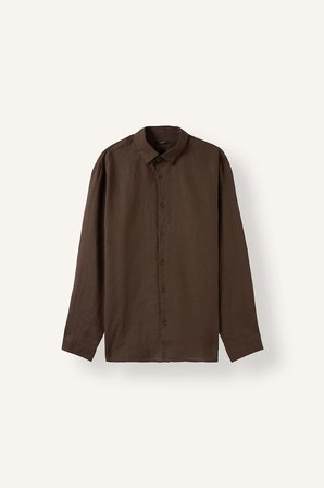 DeFacto %100 Keten Regular Fit Polo Yaka Basic Uzun Kollu Gömlek C1825AX26SMBN151