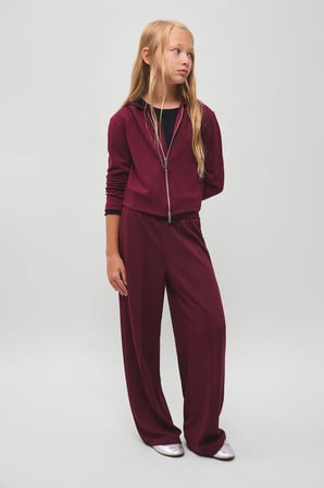 DeFacto Beli Lastikli Önü Dikişli Wide Leg Modal Eşofman Altı Kız Çocuk I2267A826AUBR170