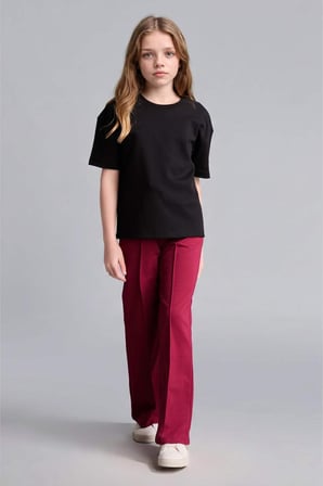 DeFacto Wıde Leg Bordo Pantolon Kız Çocuk I1621A826AUBR506