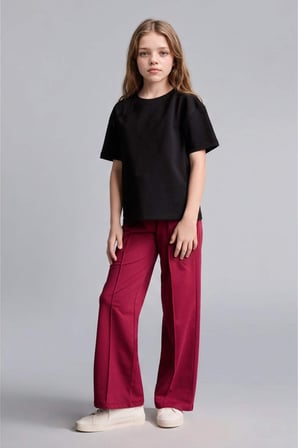 DeFacto Wıde Leg Bordo Pantolon Kız Çocuk I1621A826AUBR506