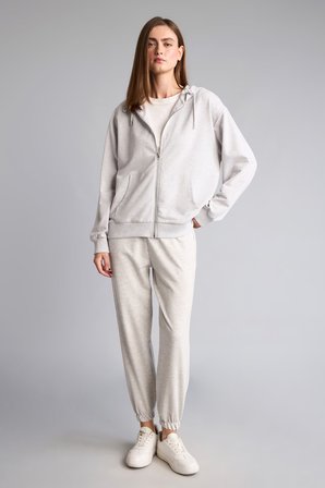DeFacto Jogger Fıt Basic Gri Melanj Eşofman Altı D4234AX26AUGR93