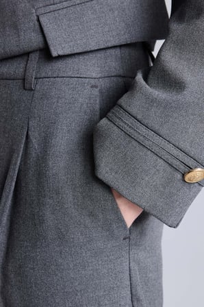 DeFacto Straıght Fıt Fermuarlı Cepli Yüksek Bel Standart Boy Klasik Pantolon E7238AX26AUAR237