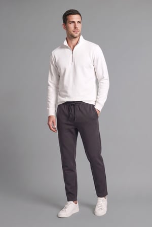 DeFacto Regular Fit Beli Bağcıklı Düz Paça Eşofman Altı F0308AX26AUAR138