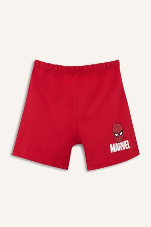 DeFacto %100 Pamuk Galatasaray Kısa Kollu Pijama Üst Şort Pijama Alt 2'li Pijama Takımı Erkek Çocuk H3502A526SMRD79