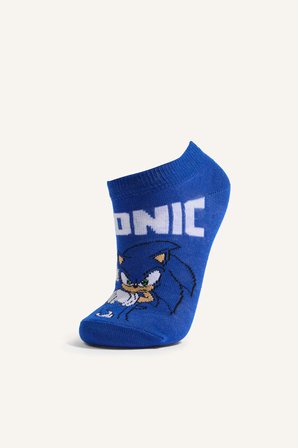 DeFacto Sonıc The Hedgehog 3'lü Pamuklu Patik Çorap Erkek Çocuk I2125A8NSKR1
