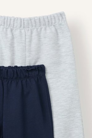 DeFacto %100 Pamuk Beli ve Paçası Lastikli 2'li Basic Kalın Kumaş Eşofman Altı Erkek Bebek H6897A526AUNV256